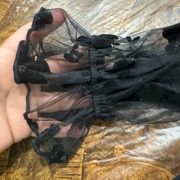 Windsor Black Sheath Dress with Bishop Sleeves - Picture 7 of 10